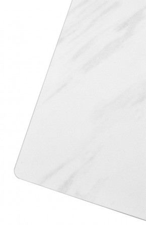 Стол FONDI 180 MARBLES KL-99 Белый мрамор матовый, итальянская керамика/ черный каркас, ®DISAUR в Кировграде - kirovgrad.ok-mebel.com | фото 6
