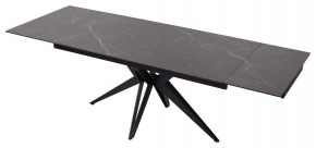 Стол FORIO 160 MATT BLACK MARBLE SOLID CERAMIC / BLACK, ®DISAUR в Кировграде - kirovgrad.ok-mebel.com | фото 5