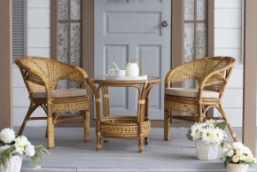 Стол круглый Пеланги 02/15 (Миндаль матовый) в Кировграде - kirovgrad.ok-mebel.com | фото 3