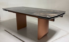 Стол ПУАНТО 200 TITANIUM LAWA NERO, керамика / МЕДЬ каркас М-City в Кировграде - kirovgrad.ok-mebel.com | фото 3