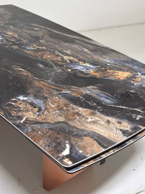 Стол ПУАНТО 200 TITANIUM LAWA NERO, керамика / МЕДЬ каркас М-City в Кировграде - kirovgrad.ok-mebel.com | фото 6