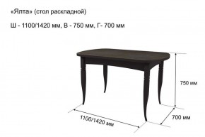 Стол раскладной Ялта (опоры массив цилиндрический) в Кировграде - kirovgrad.ok-mebel.com | фото 5