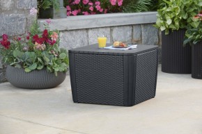 Стол-сундук Лузон Плюс (Luzon Plus Flat Wicker), графит в Кировграде - kirovgrad.ok-mebel.com | фото