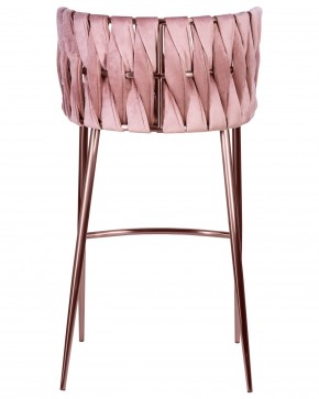 Стул барный DOBRIN EMMA ROSE GOLD, розовый велюр (VF-10) в Кировграде - kirovgrad.ok-mebel.com | фото 5