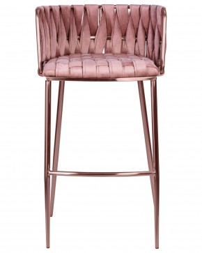 Стул барный DOBRIN EMMA ROSE GOLD, розовый велюр (VF-10) в Кировграде - kirovgrad.ok-mebel.com | фото 6