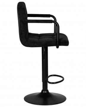 Стул барный DOBRIN KRUGER ARM BLACK, черный вельвет (LAR-E2041-52) в Кировграде - kirovgrad.ok-mebel.com | фото 3
