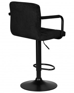 Стул барный DOBRIN KRUGER ARM BLACK, черный вельвет (LAR-E2041-52) в Кировграде - kirovgrad.ok-mebel.com | фото 4