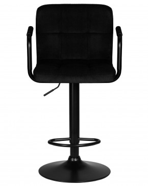 Стул барный DOBRIN KRUGER ARM BLACK, черный вельвет (LAR-E2041-52) в Кировграде - kirovgrad.ok-mebel.com | фото 6