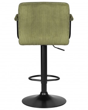 Стул барный DOBRIN KRUGER ARM BLACK, зеленый вельвет (LAR-E2041-7) в Кировграде - kirovgrad.ok-mebel.com | фото 5