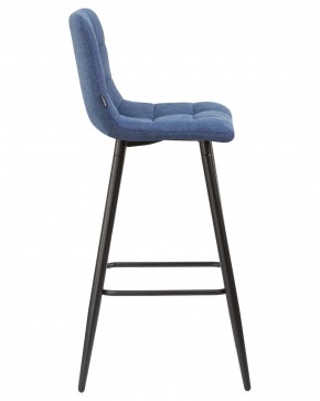 Стул барный DOBRIN NICOLE, черные матовые ножки, синяя ткань (UF860-14B) в Кировграде - kirovgrad.ok-mebel.com | фото 3