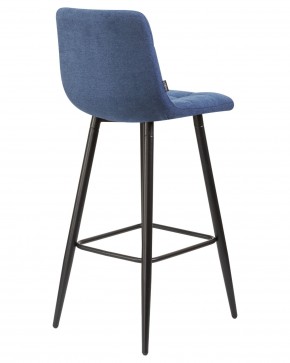 Стул барный DOBRIN NICOLE, черные матовые ножки, синяя ткань (UF860-14B) в Кировграде - kirovgrad.ok-mebel.com | фото 4