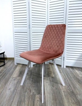 Стул DAIQUIRI BLUVEL-52 PINK / белый каркас, велюр М-City в Кировграде - kirovgrad.ok-mebel.com | фото 7