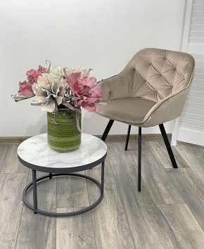 Стул GALE 360 град. поворот. BLUVEL-40 BEIGE, велюр/ черный каркас, М-City в Кировграде - kirovgrad.ok-mebel.com | фото 2