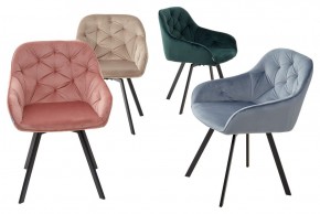 Стул GALE 360 град. поворот. BLUVEL-40 BEIGE, велюр/ черный каркас, М-City в Кировграде - kirovgrad.ok-mebel.com | фото 3