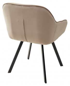 Стул GALE 360 град. поворот. BLUVEL-40 BEIGE, велюр/ черный каркас, М-City в Кировграде - kirovgrad.ok-mebel.com | фото 4