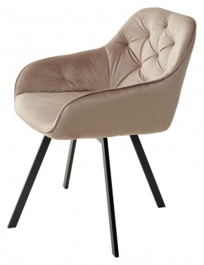 Стул GALE 360 град. поворот. BLUVEL-40 BEIGE, велюр/ черный каркас, М-City в Кировграде - kirovgrad.ok-mebel.com | фото 5