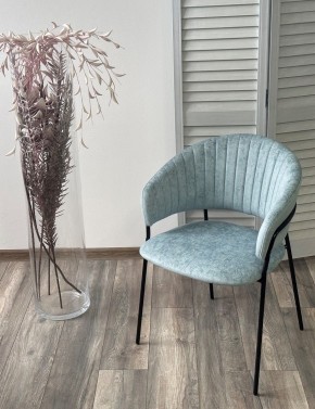 Стул ГЕММА, цвет RAIN 7 breeze, велюр / черный каркас М-City в Кировграде - kirovgrad.ok-mebel.com | фото 4
