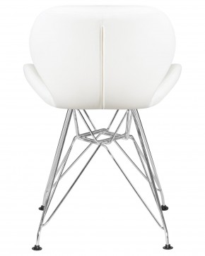 Стул обеденный DOBRIN BUTTERFLY CHROME, ножки хром, цвет белый в Кировграде - kirovgrad.ok-mebel.com | фото 5