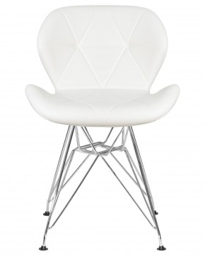 Стул обеденный DOBRIN BUTTERFLY CHROME, ножки хром, цвет белый в Кировграде - kirovgrad.ok-mebel.com | фото 6