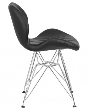 Стул обеденный DOBRIN BUTTERFLY CHROME, ножки хром, цвет чёрный в Кировграде - kirovgrad.ok-mebel.com | фото 3