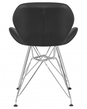 Стул обеденный DOBRIN BUTTERFLY CHROME, ножки хром, цвет чёрный в Кировграде - kirovgrad.ok-mebel.com | фото 5
