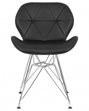 Стул обеденный DOBRIN BUTTERFLY CHROME, ножки хром, цвет чёрный в Кировграде - kirovgrad.ok-mebel.com | фото 7