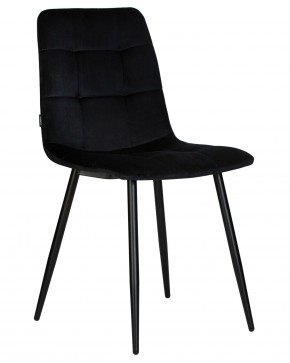 Стул обеденный DOBRIN CHILLY, Черный Holland 75, основание черное в Кировграде - kirovgrad.ok-mebel.com | фото