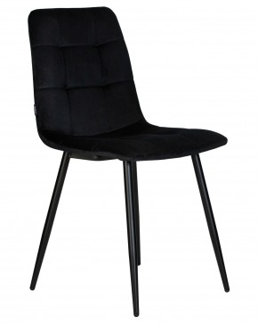 Стул обеденный DOBRIN CHILLY, Черный Holland 75, основание черное в Кировграде - kirovgrad.ok-mebel.com | фото 3