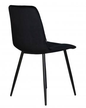 Стул обеденный DOBRIN CHILLY, Черный Holland 75, основание черное в Кировграде - kirovgrad.ok-mebel.com | фото 5