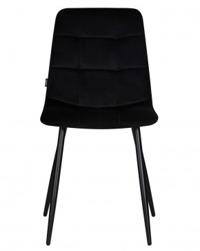 Стул обеденный DOBRIN CHILLY, Черный Holland 75, основание черное в Кировграде - kirovgrad.ok-mebel.com | фото 7