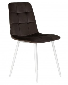 Стул обеденный DOBRIN CHILLY, Эспрессо Holland 74, основание белое в Кировграде - kirovgrad.ok-mebel.com | фото 2