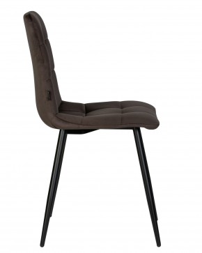 Стул обеденный DOBRIN CHILLY, Эспрессо Holland 74, основание черное в Кировграде - kirovgrad.ok-mebel.com | фото 4