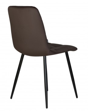 Стул обеденный DOBRIN CHILLY, Эспрессо Holland 74, основание черное в Кировграде - kirovgrad.ok-mebel.com | фото 5