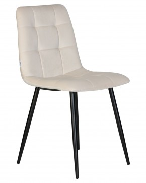 Стул обеденный DOBRIN CHILLY, Кремовый Holland 05, основание черное в Кировграде - kirovgrad.ok-mebel.com | фото 3