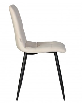 Стул обеденный DOBRIN CHILLY, Кремовый Holland 05, основание черное в Кировграде - kirovgrad.ok-mebel.com | фото 4