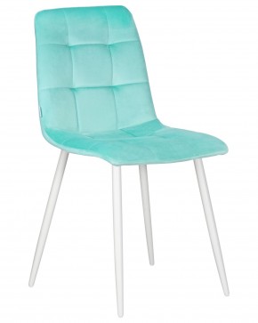 Стул обеденный DOBRIN CHILLY, Мятный Holland 50, основание черное в Кировграде - kirovgrad.ok-mebel.com | фото