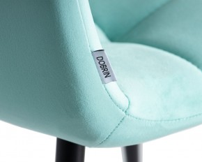 Стул обеденный DOBRIN CHILLY, Мятный Holland 50, основание черное в Кировграде - kirovgrad.ok-mebel.com | фото 10
