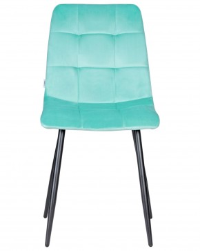 Стул обеденный DOBRIN CHILLY, Мятный Holland 50, основание черное в Кировграде - kirovgrad.ok-mebel.com | фото 6