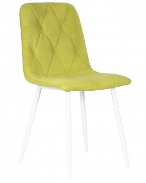 Стул обеденный DOBRIN CHILLY ROMBO, Лайм Simple 14, основание белый в Кировграде - kirovgrad.ok-mebel.com | фото