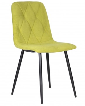 Стул обеденный DOBRIN CHILLY ROMBO, Лайм Simple 14, основание черное в Кировграде - kirovgrad.ok-mebel.com | фото