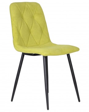 Стул обеденный DOBRIN CHILLY ROMBO, Лайм Simple 14, основание черное в Кировграде - kirovgrad.ok-mebel.com | фото 2