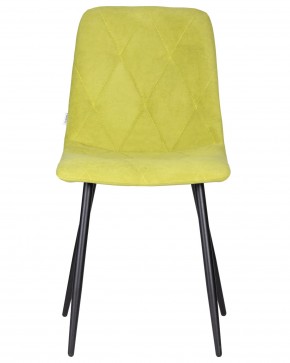 Стул обеденный DOBRIN CHILLY ROMBO, Лайм Simple 14, основание черное в Кировграде - kirovgrad.ok-mebel.com | фото 6