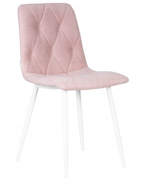 Стул обеденный DOBRIN CHILLY ROMBO, Розовый Simple 03, основание белый в Кировграде - kirovgrad.ok-mebel.com | фото