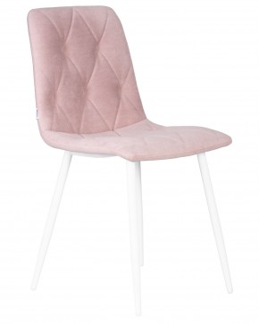 Стул обеденный DOBRIN CHILLY ROMBO, Розовый Simple 03, основание белый в Кировграде - kirovgrad.ok-mebel.com | фото 2