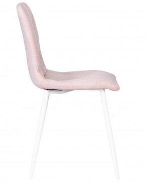 Стул обеденный DOBRIN CHILLY ROMBO, Розовый Simple 03, основание белый в Кировграде - kirovgrad.ok-mebel.com | фото 3