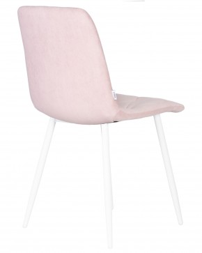Стул обеденный DOBRIN CHILLY ROMBO, Розовый Simple 03, основание белый в Кировграде - kirovgrad.ok-mebel.com | фото 4