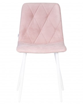 Стул обеденный DOBRIN CHILLY ROMBO, Розовый Simple 03, основание белый в Кировграде - kirovgrad.ok-mebel.com | фото 6
