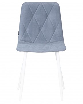 Стул обеденный DOBRIN CHILLY ROMBO, Серо-голубой Simple 26, основание белый в Кировграде - kirovgrad.ok-mebel.com | фото 6