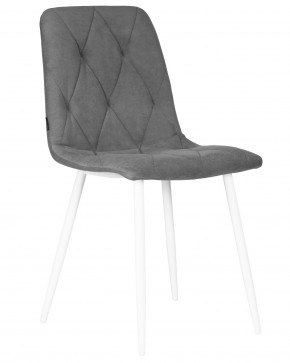 Стул обеденный DOBRIN CHILLY ROMBO, Серый Simple 33, основание белый в Кировграде - kirovgrad.ok-mebel.com | фото