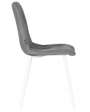 Стул обеденный DOBRIN CHILLY ROMBO, Серый Simple 33, основание белый в Кировграде - kirovgrad.ok-mebel.com | фото 3